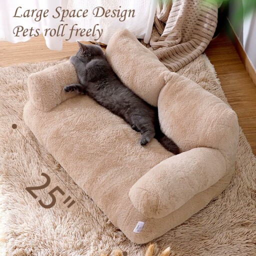 Pet Bed for Cats and Dogs, Detachable Design, Easy Cleaning, 25 inch