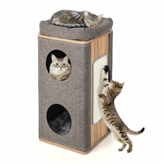 Tangkula 3-Story Cat Tree Condo