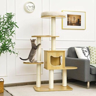 Modern Wood Cat Tree