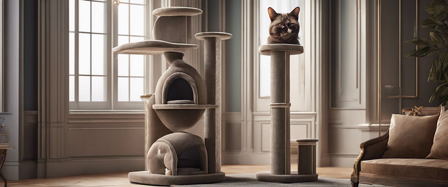 Example of an elegant cat tower